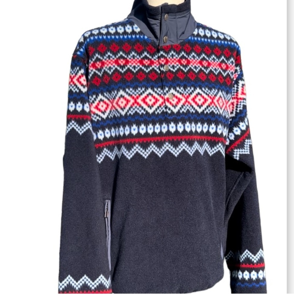 Polo by Ralph Lauren Navy and Red Patterned Jacket